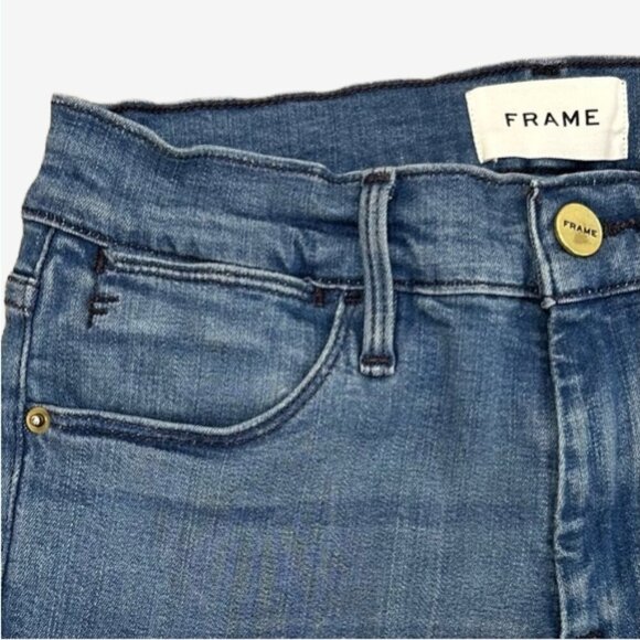 Frame Le High Skinny Jeans Blue Lagoon Wash Designer Denim 26 - Picture 2 of 11